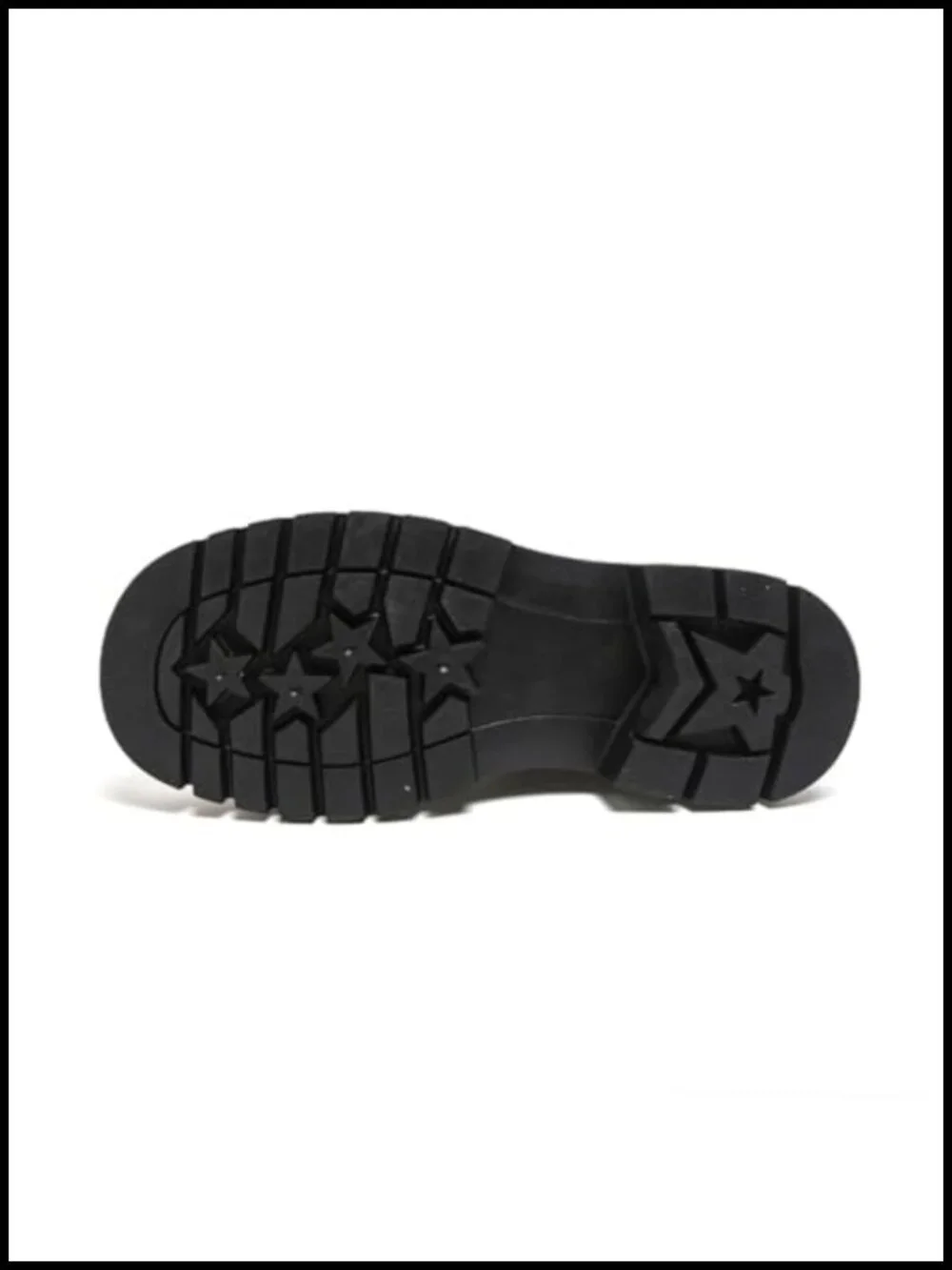 Men's Leather Platform Chunky Boots Side Zipper High Top Gothic
